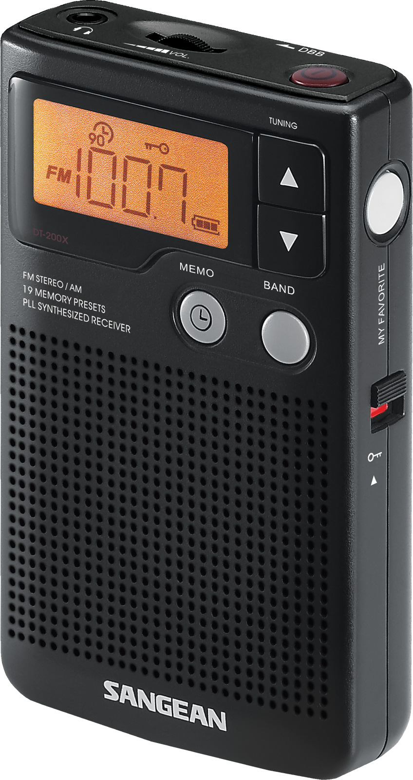 Radio de poche avec haut-parleur inégré DT-200X
