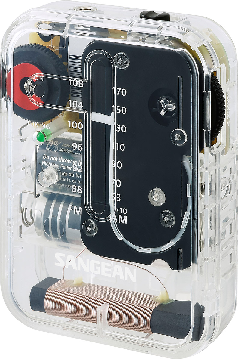 Radio de poche transparent SR-32CL