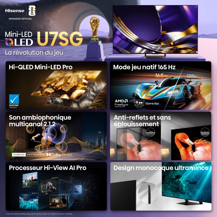 Hisense Hi-QLED Mini-LED AI TV 165Hz - Google TV