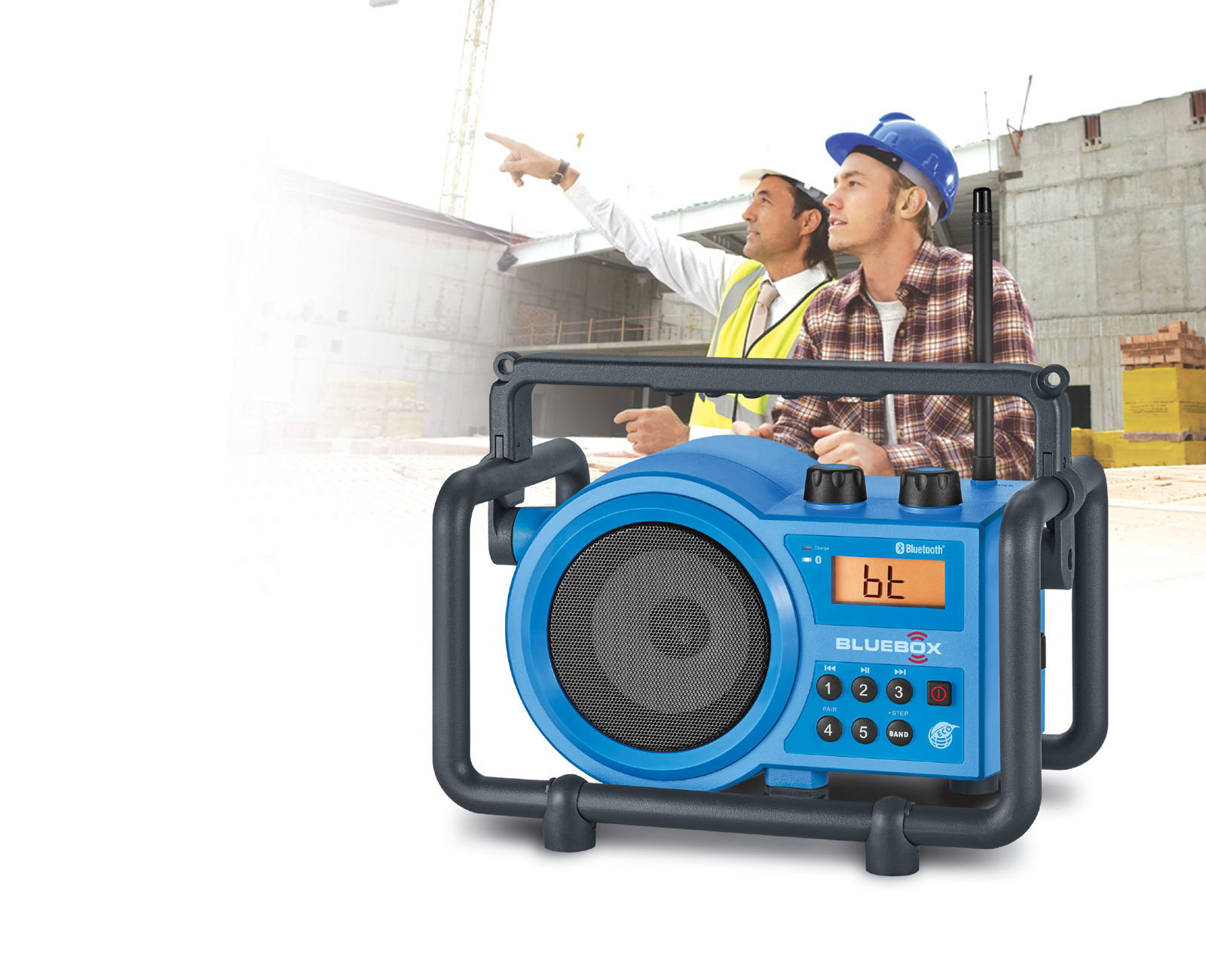 Radio ultra robuste AM / FM / AUX / Bluetooth Rechargeagle BB-100 BlueBox