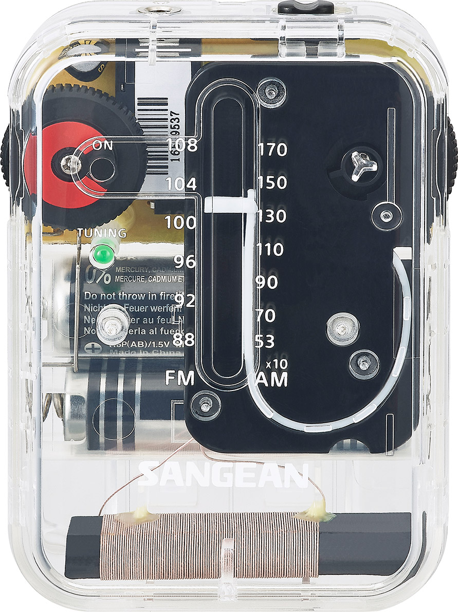 Radio de poche transparent SR-32CL